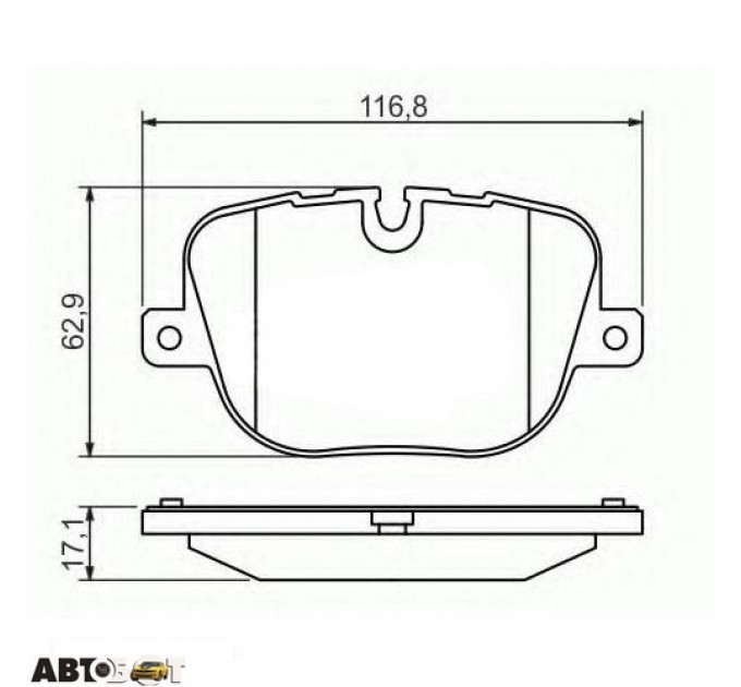 Гальмівні колодки Bosch 0986494409, ціна: 1 392 грн.