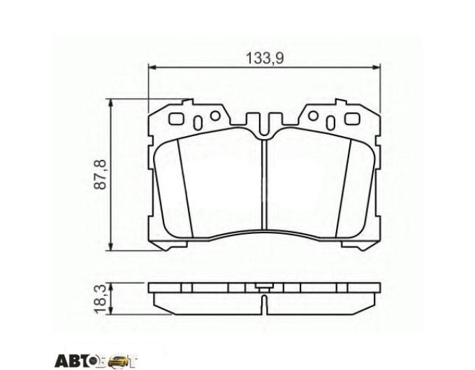 Тормозные колодки Bosch 0986494423, цена: 2 801 грн.