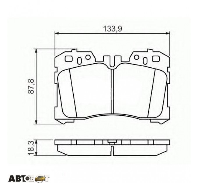 Гальмівні колодки Bosch 0986494423, ціна: 1 525 грн.