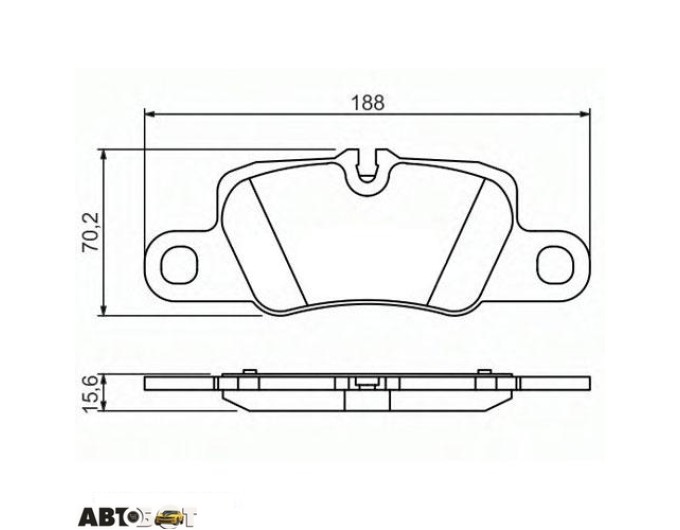 Тормозные колодки Bosch 0 986 494 431, цена: 5 045 грн.