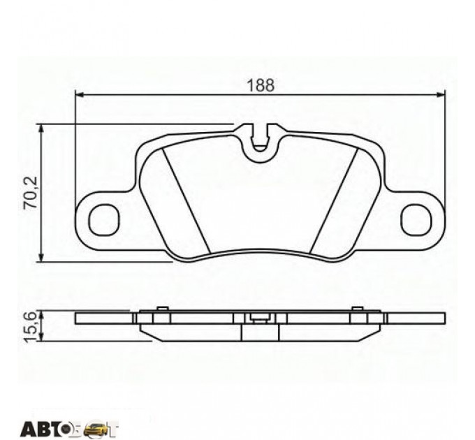 Тормозные колодки Bosch 0 986 494 431, цена: 2 747 грн.