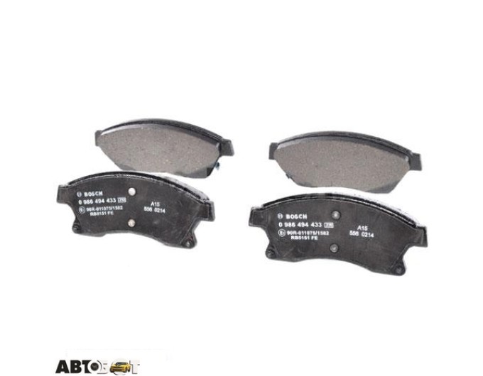 Тормозные колодки Bosch 0986494433, цена: 3 215 грн.