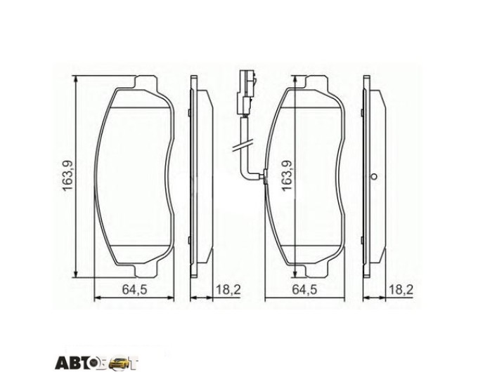 Тормозные колодки Bosch 0 986 494 498, цена: 3 050 грн.