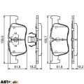 Тормозные колодки Bosch 0986494689, цена: 3 606 грн.