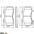 Тормозные колодки Bosch 0986494693, цена: 3 172 грн.