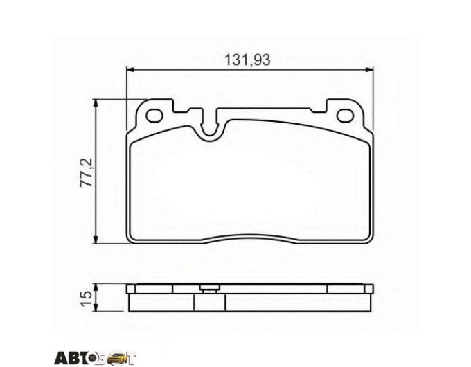 Тормозные колодки Bosch 0986494702, цена: 3 845 грн.