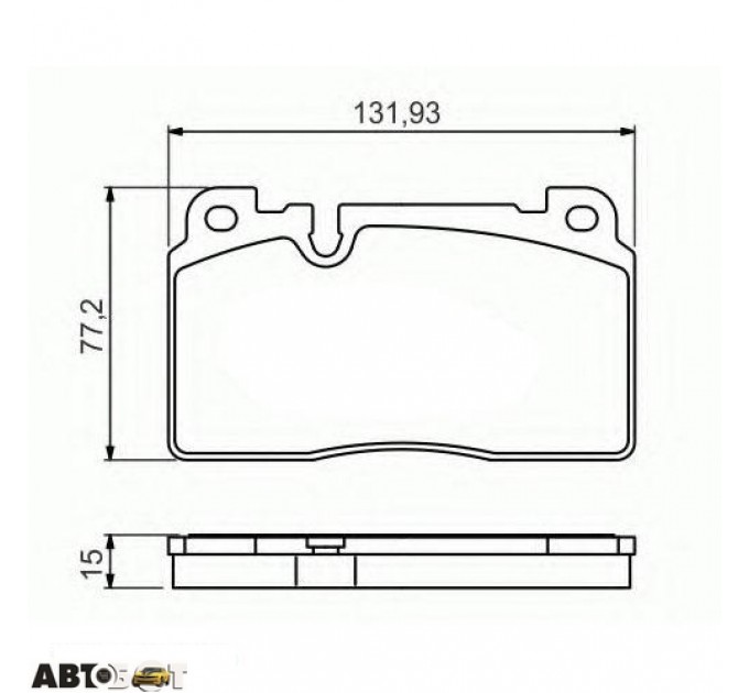 Гальмівні колодки Bosch 0986494702, ціна: 2 094 грн.