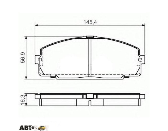 Гальмівні колодки Bosch 0986495058, ціна: 2 335 грн.