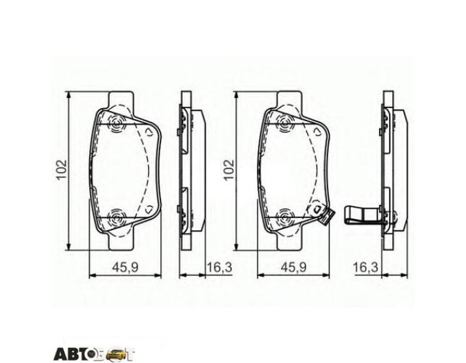 Гальмівні колодки Bosch 0986495073, ціна: 1 934 грн.