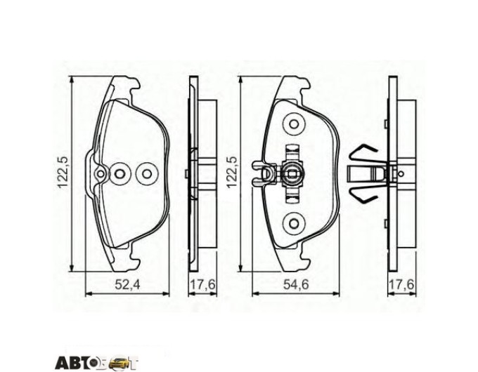Тормозные колодки Bosch 0986495105, цена: 2 195 грн.