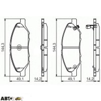 Тормозные колодки Bosch 0986495133