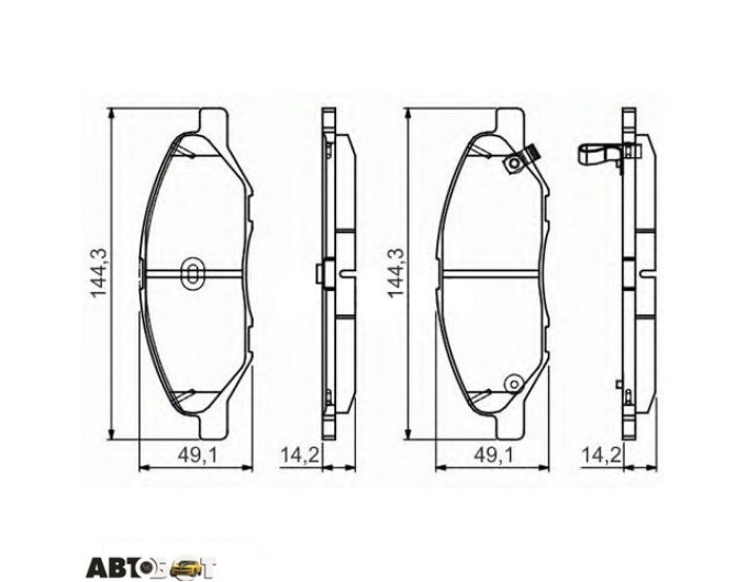 Тормозные колодки Bosch 0986495133, цена: 2 569 грн.
