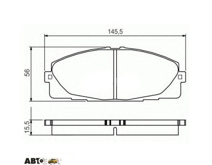 Гальмівні колодки Bosch 0986495152, ціна: 2 930 грн.