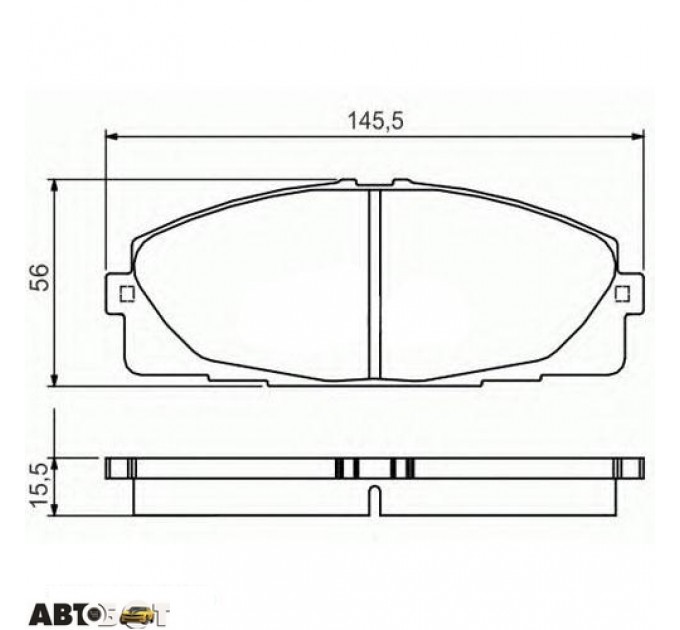 Тормозные колодки Bosch 0986495152, цена: 1 596 грн.