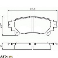 Тормозные колодки Bosch 0986495174