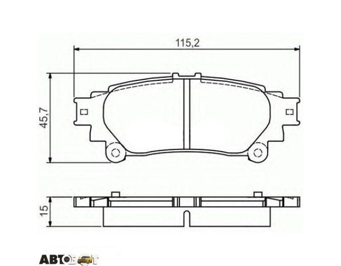 Тормозные колодки Bosch 0986495174, цена: 1 774 грн.