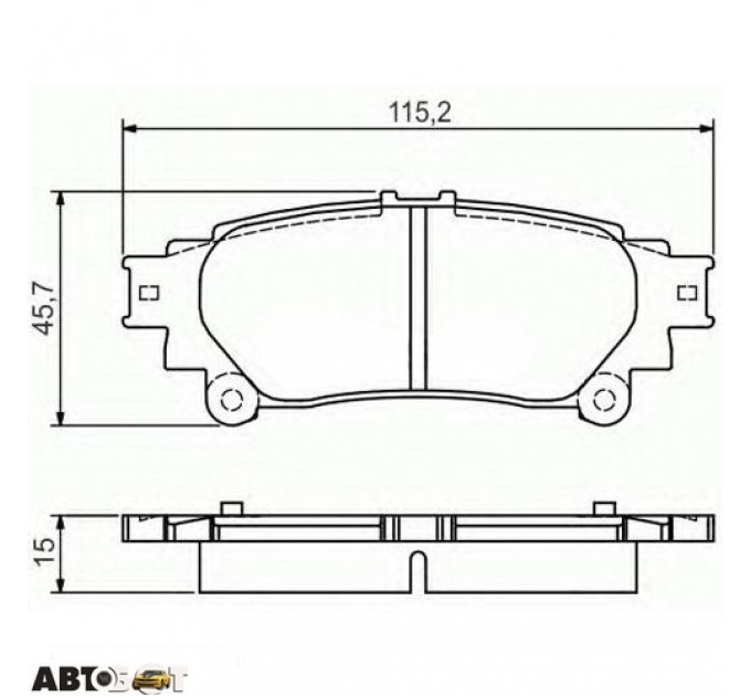 Гальмівні колодки Bosch 0986495174, ціна: 966 грн.