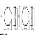 Гальмівні колодки Bosch 0 986 495 244, ціна: 1 865 грн.