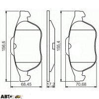 Гальмівні колодки Bosch 0 986 495 264