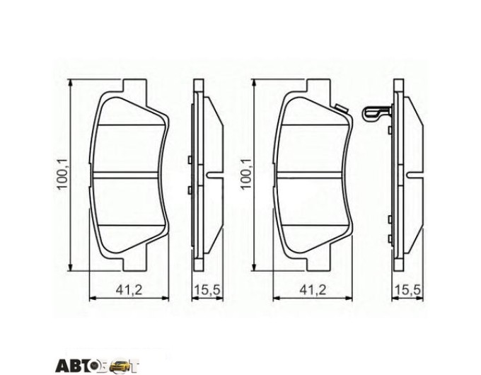 Тормозные колодки Bosch 0986495351, цена: 2 116 грн.