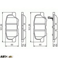 Тормозные колодки Bosch 0986495358