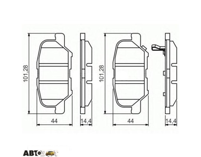 Тормозные колодки Bosch 0986495358, цена: 2 662 грн.