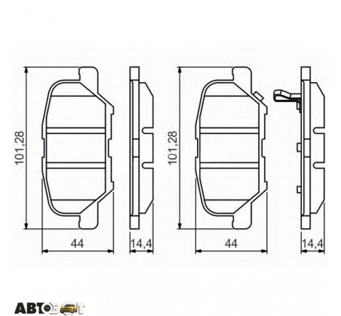 Тормозные колодки Bosch 0986495358, цена: 1 450 грн.