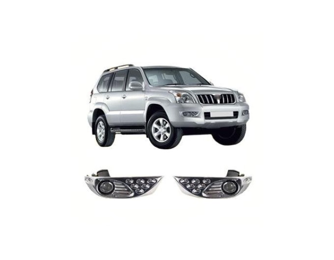 Фара противотуманная DLAA Toyota Prado FJ120 2003-2009 TY-085E chromе, цена: 3 749 грн.