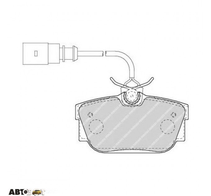 Гальмівні колодки FERODO FDB1482, ціна: 1 938 грн.