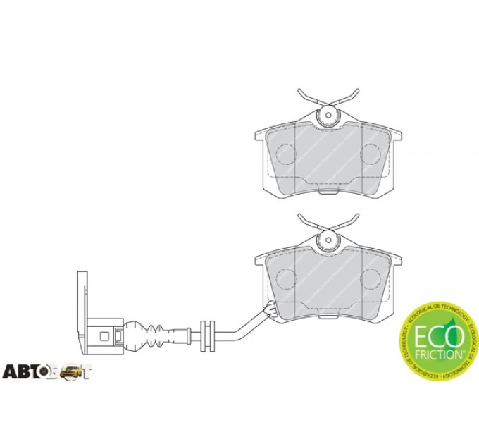 Гальмівні колодки FERODO FE FDB1645, ціна: 1 765 грн.