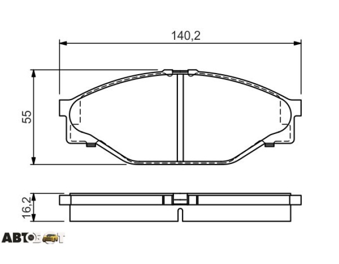 Гальмівні колодки Bosch 0986424225, ціна: 1 994 грн.
