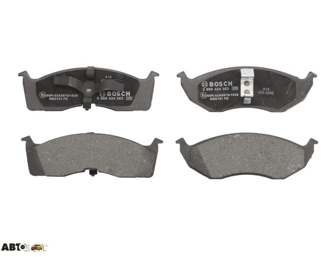 Гальмівні колодки Bosch 0986424363, ціна: 2 330 грн.