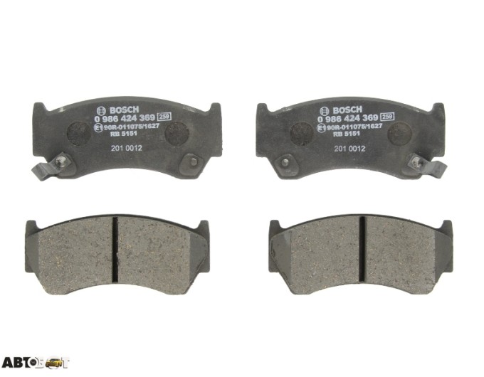 Гальмівні колодки Bosch 0986424369, ціна: 1 263 грн.