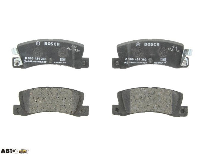 Гальмівні колодки Bosch 0986424383, ціна: 2 316 грн.