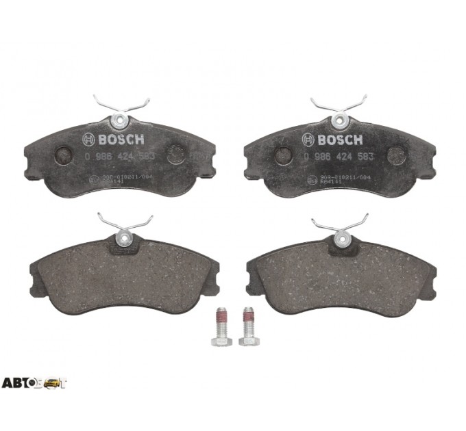 Гальмівні колодки Bosch 0986424583, ціна: 1 212 грн.