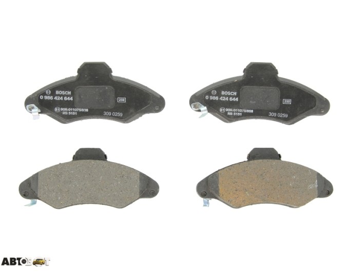 Тормозные колодки Bosch 0986424644, цена: 1 367 грн.