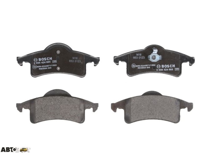 Тормозные колодки Bosch 0986424655, цена: 2 037 грн.