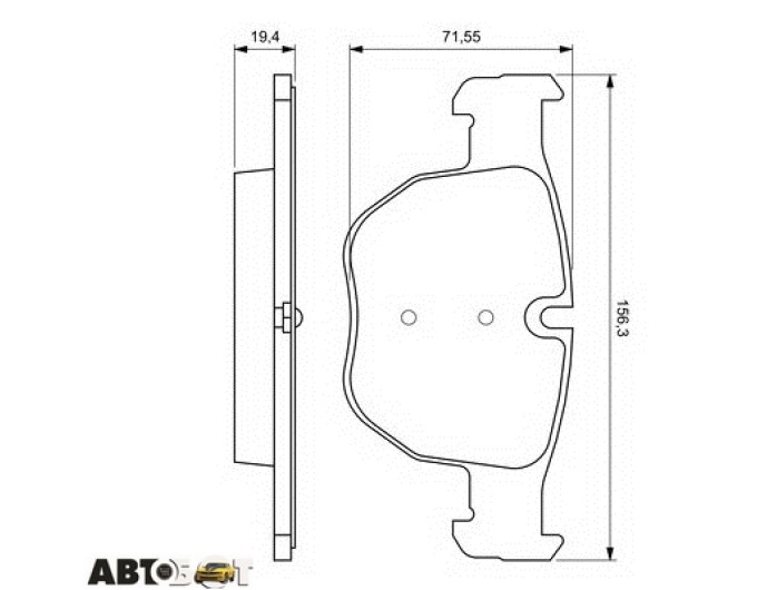 Тормозные колодки Bosch 0986424687, цена: 5 004 грн.