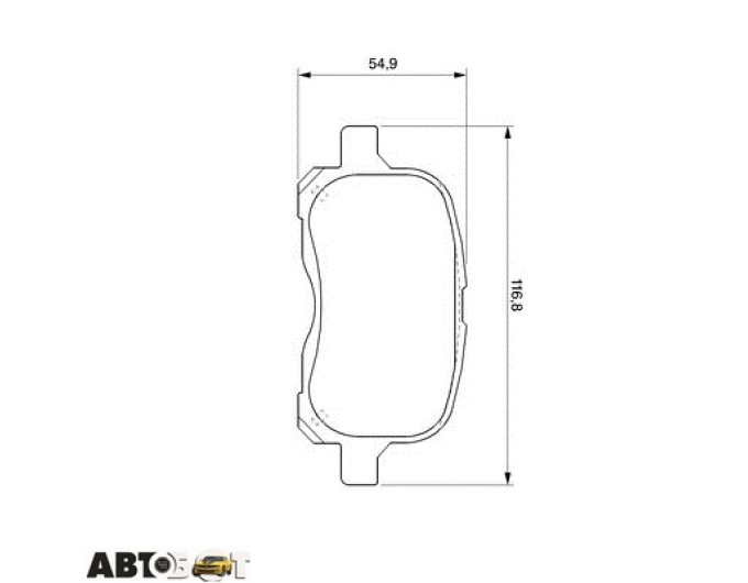 Тормозные колодки Bosch 0986424692, цена: 2 167 грн.