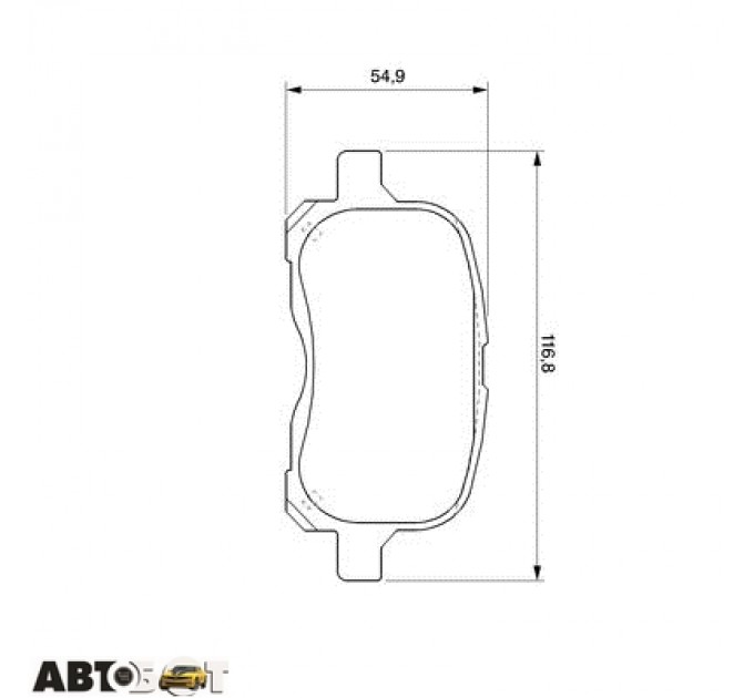 Тормозные колодки Bosch 0986424692, цена: 1 180 грн.