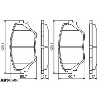 Гальмівні колодки Bosch 0986424719