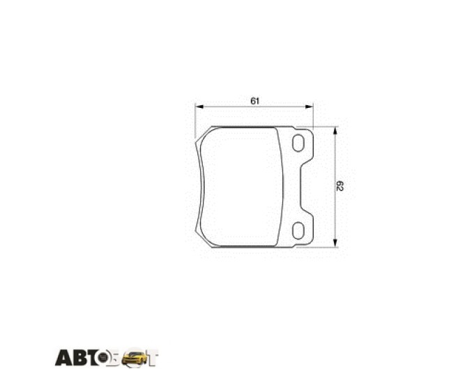 Тормозные колодки Bosch 0986424754, цена: 986 грн.