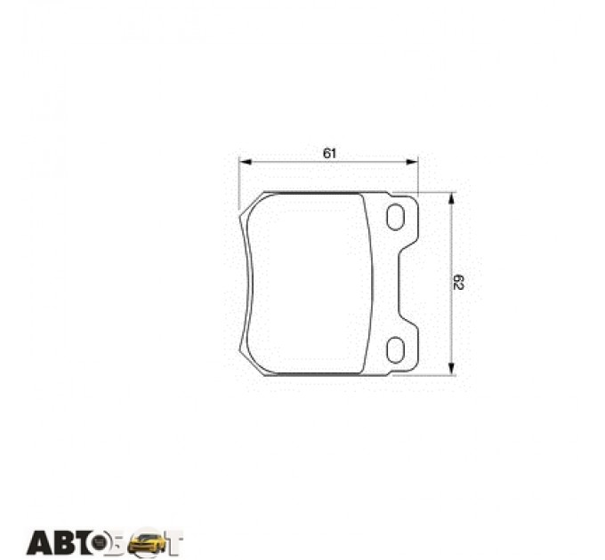 Тормозные колодки Bosch 0986424754, цена: 537 грн.