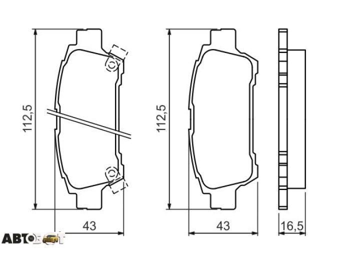Тормозные колодки Bosch 0986424762, цена: 2 014 грн.