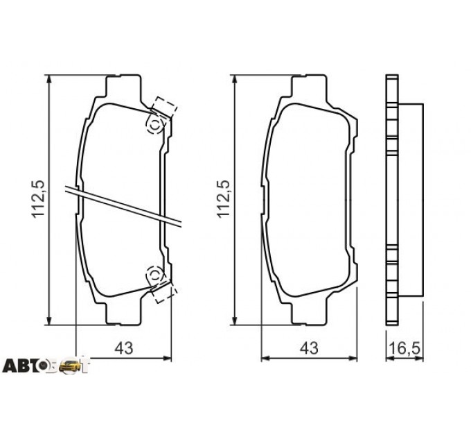 Гальмівні колодки Bosch 0986424762, ціна: 1 096 грн.