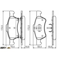 Тормозные колодки Bosch 0986424765