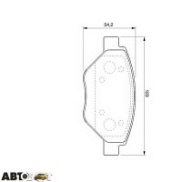 Тормозные колодки Bosch 0986424774