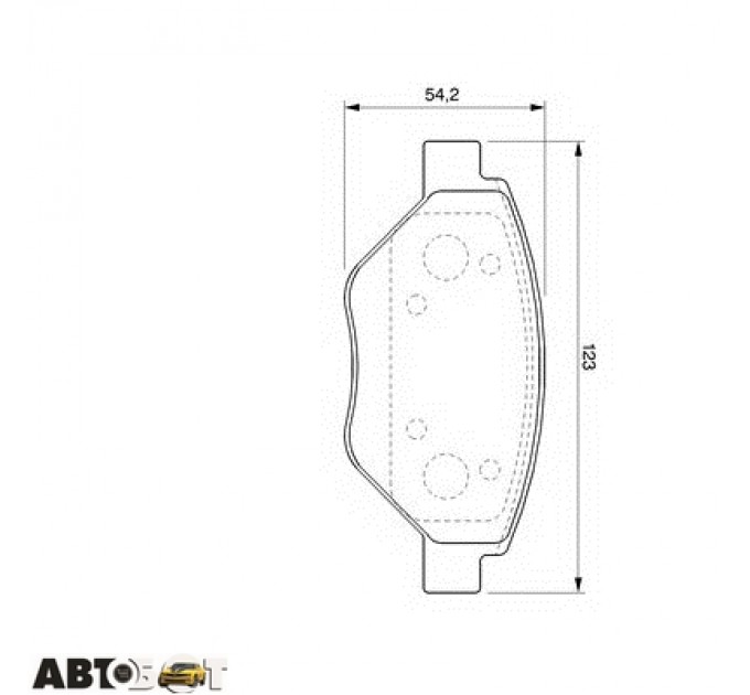 Тормозные колодки Bosch 0986424774, цена: 1 083 грн.