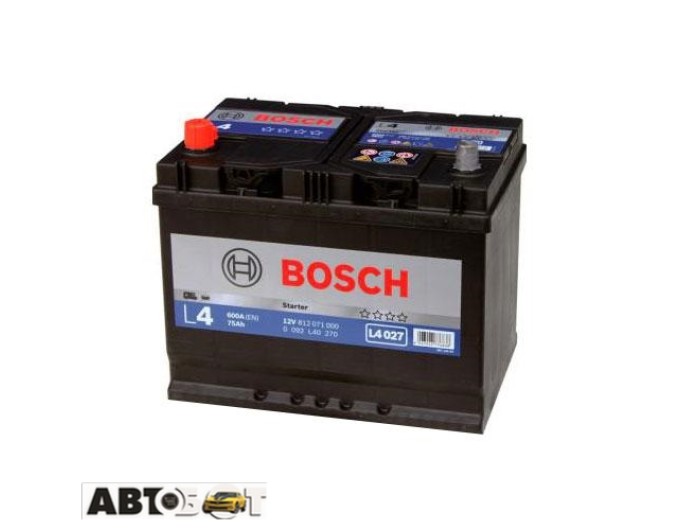 Автомобільний акумулятор Bosch 6CT-75 Аз L4 (L40 270), ціна: 10 109 грн.