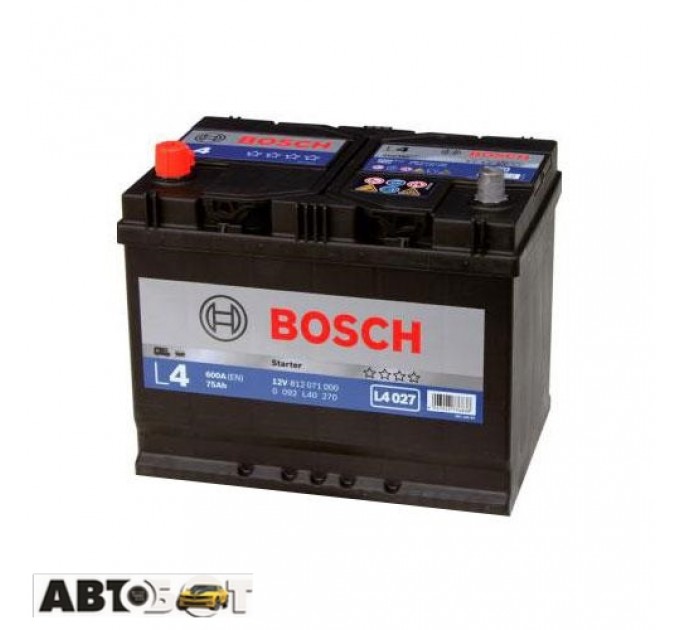Автомобільний акумулятор Bosch 6CT-75 Аз L4 (L40 270), ціна: 7 173 грн.